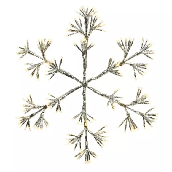 LED Schneeflocke Flash Warmweiß 336 LEDs 4