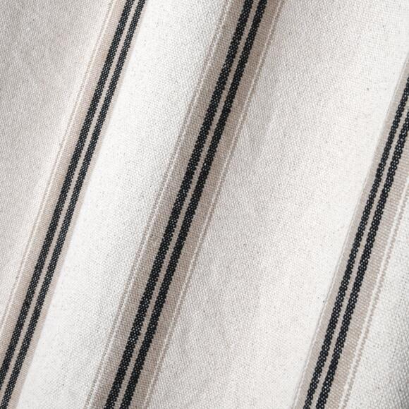 Cortina semi opaca en algodón (135 x 260 cm) Montauban Negro 2