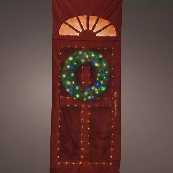 Couvre-porte Couronne lumineux Blanc chaud 155 LED 3