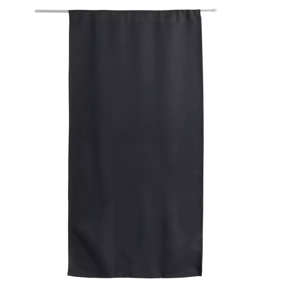 Cortina opaca con trabillas (90 x 210 cm) Night Negra