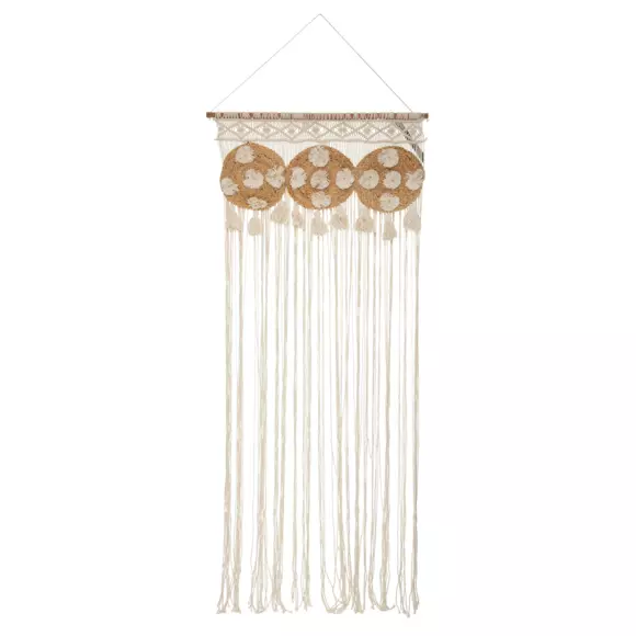 Rideau de fil (90 x 200 cm) Macramé Beige 3