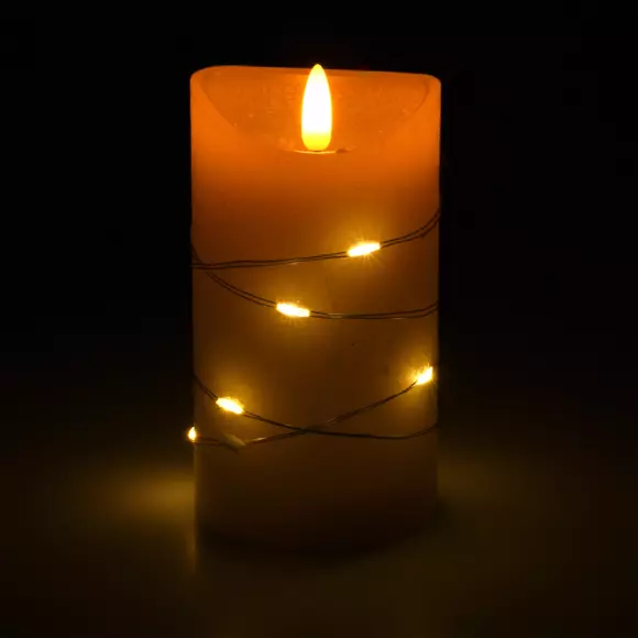 Bougie LED Izy Blanc