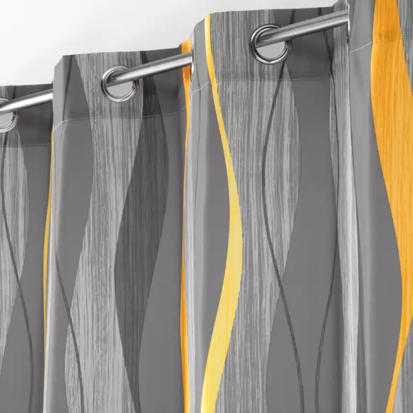 Rideau (140 x 280 cm) Ondulys Gris anthracite 2
