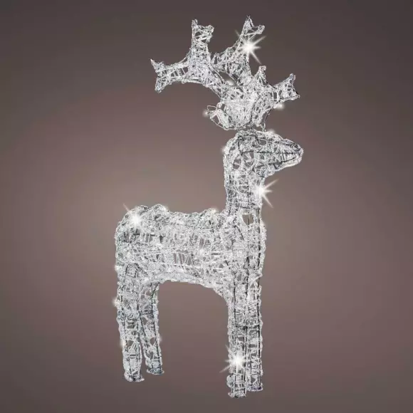 Renne lumineux Pilou Blanc froid 80 LED 2