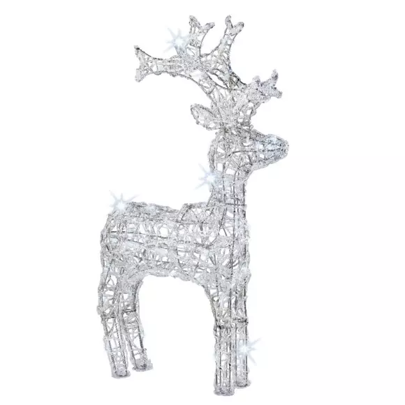 Renne lumineux Pilou Blanc froid 80 LED 3