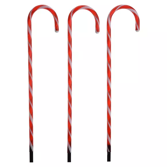 Lote de 5 bastones de caramelo luminosos  40 LED 3