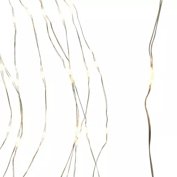 Cortina de luces para árbol Micro led H1,80 m Blanco cálido 408 LED 7