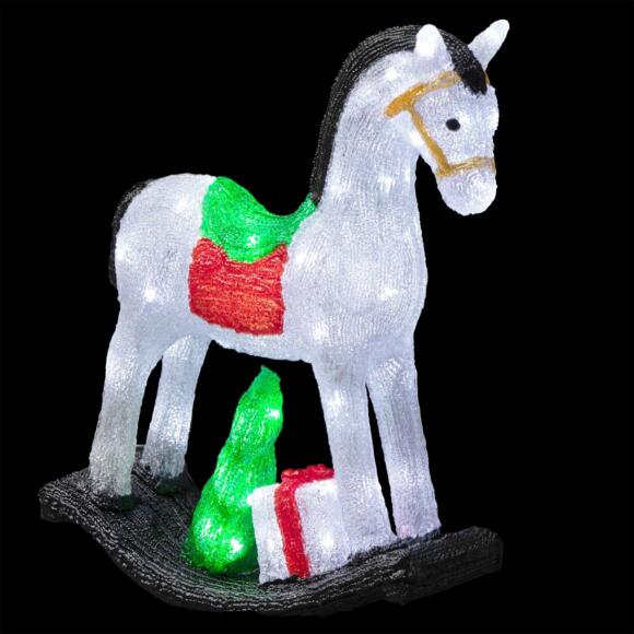 Verlicht paard Pegaseo Koud wit 70 LED 2