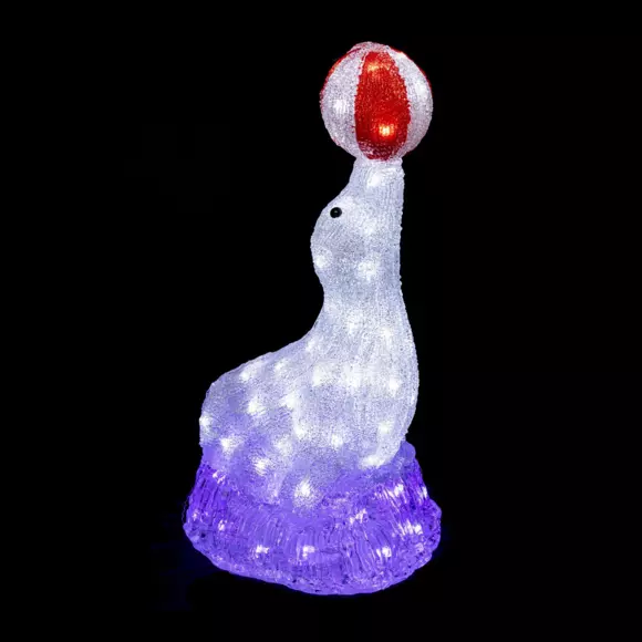  Verlichte Otarie  koud wit 80 LED 2