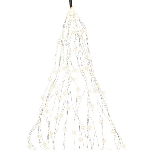 Cortina de luces para árbol Flashing light alto 2,40 cm Blanco cálido 832 LED 8