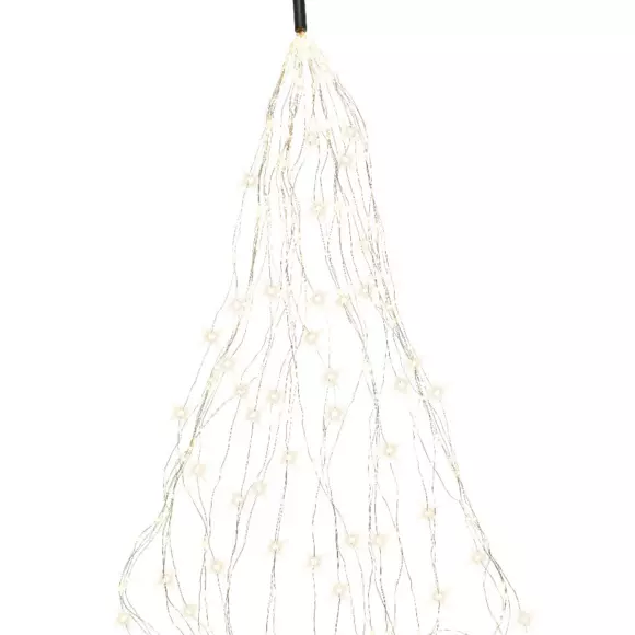 Rideau pour sapin Flashing light Micro led H2,40 m Blanc chaud 832 LED 8