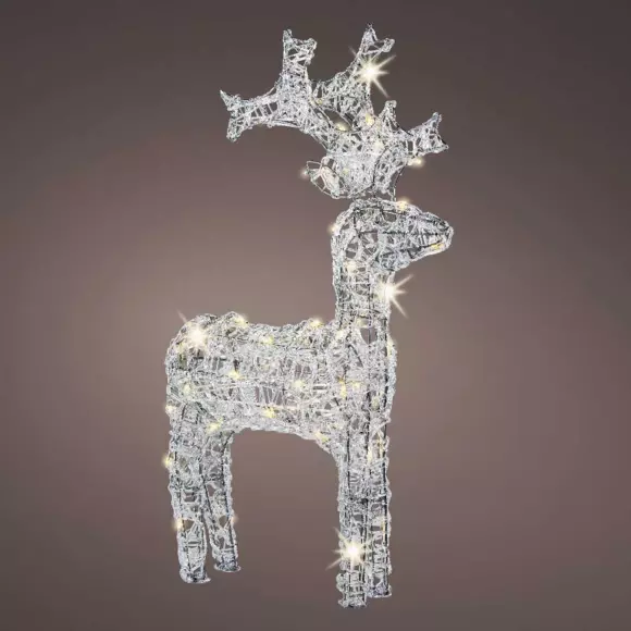 Renne lumineux Pilou Blanc chaud 80 LED 3