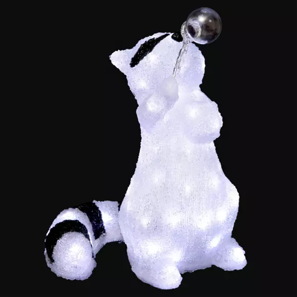 Raton laveur lumineux blanc froid 60 LED 2