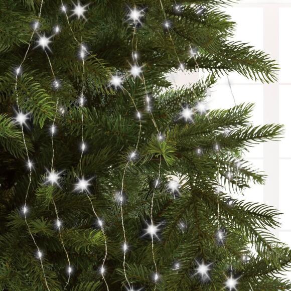 Rideau pour sapin Micro led H1,80 m Blanc froid 408 LED 2