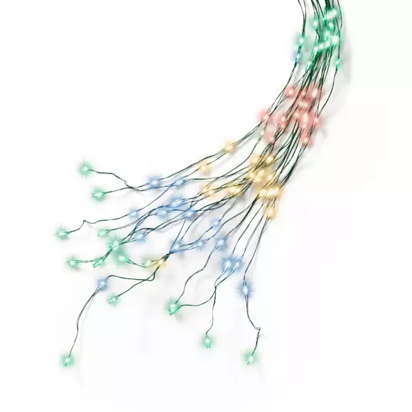 Cortina de luces para árbol Micro led H1,80 m Multicolor 408 LED 3
