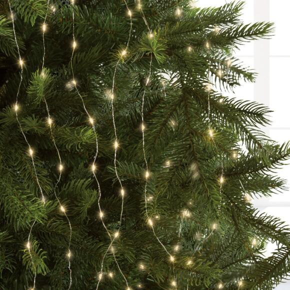 Cortina de luces para árbol Micro led H2,10 m Blanco cálido 672 LED 2