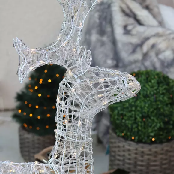 Renne lumineux Pilou Blanc chaud 120 LED 2