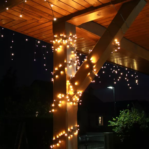 Luces de Navidad Lujo 14 m Blanco cálido 700 LED 2
