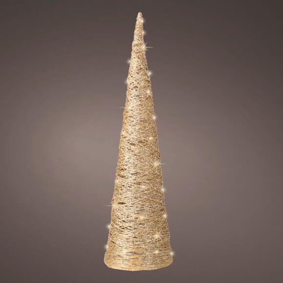 Pyramide lumineuse à piles Cone Blanc chaud 40 LED 2