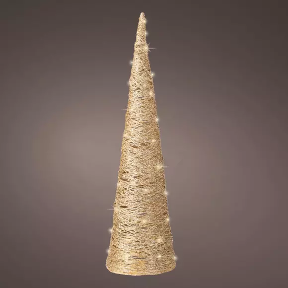 Pyramide lumineuse à piles Cone Blanc chaud 40 LED 2