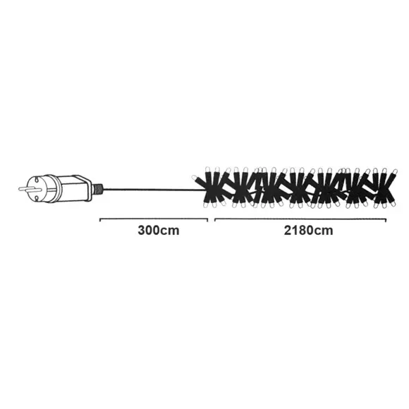 Lichtsnoer Boa 21,80 m Warm wit 3000 LED KZ 127