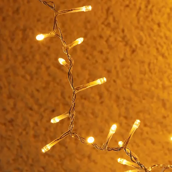 Luces de Navidad Lujo 8 m Blanco cálido 400 LED 2