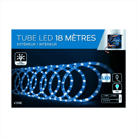 Tubo luminoso 18 m Azul 324 LED 3