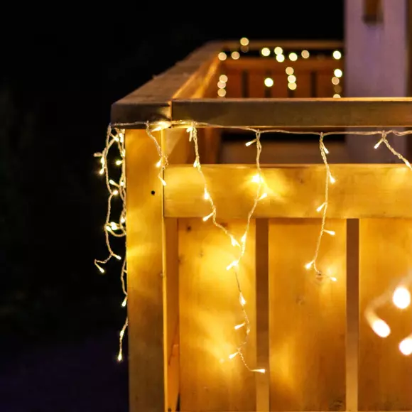 Estalactitas de luces 17,80 m Estrellas Blanco cálido 720 LED CT 3