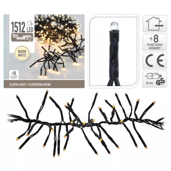Lichtsnoer Boa 11 m Warm wit 1512 LED KZ 3