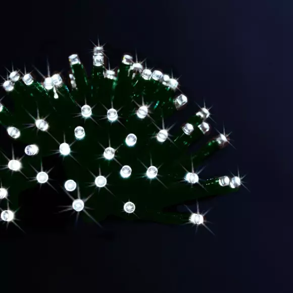 Luces de Navidad Solar  20 m Blanco frío 200 LED 2