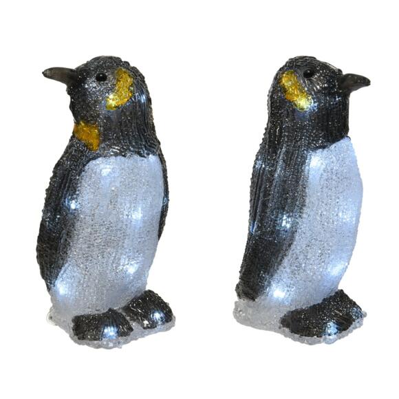 LED Pinguine 2er Set Ice kaltweiß 40 LED 2