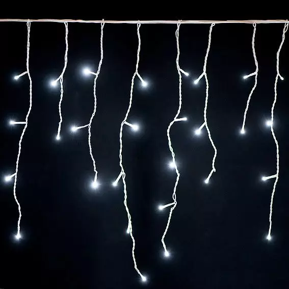 Verlichte ijspegel L 7,50 m Koud wit 175 LED CB 3
