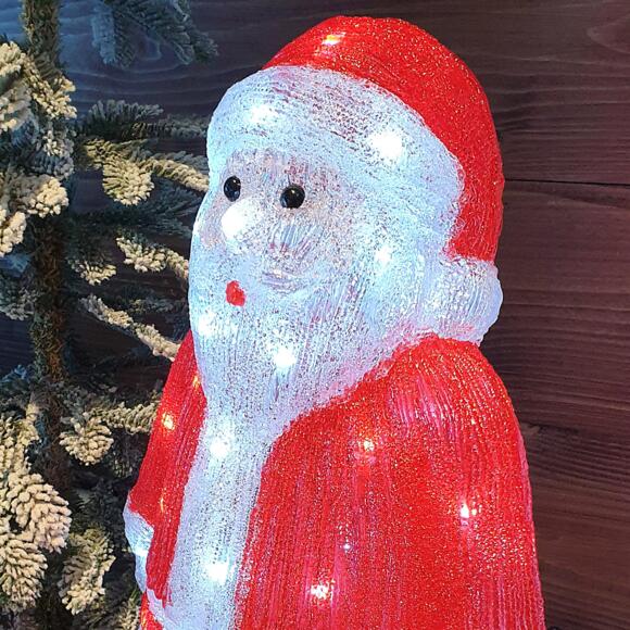 Papá Noel luminoso solar Ulysse Blanco frío 50 LED 2