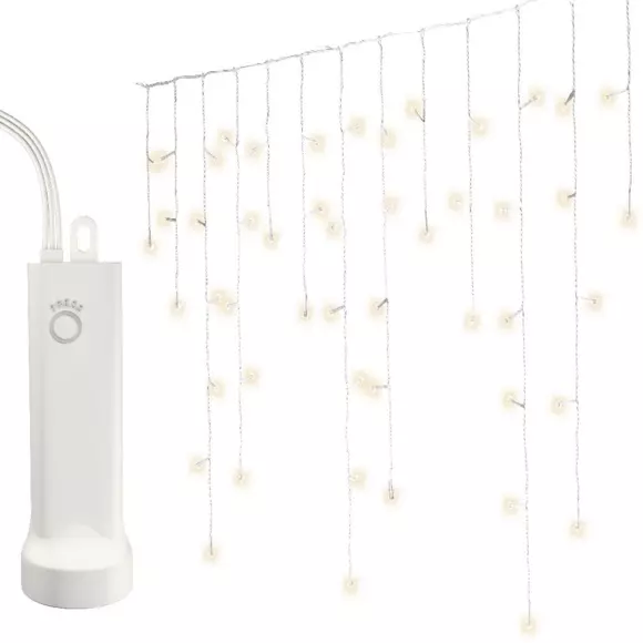 Estalactitas de luces Durawise 7 m Blanco cálido 192 LED 3