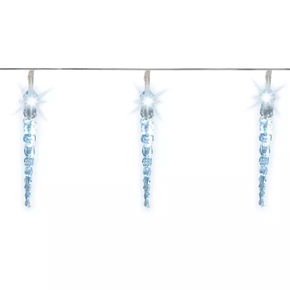 Stalactite lumineuse L4,60 m Petits glaçons Blanc froid 24 LED 3