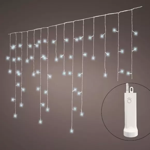 Estalactitas de luces Durawise 7 m Blanco frío 192 LED 2