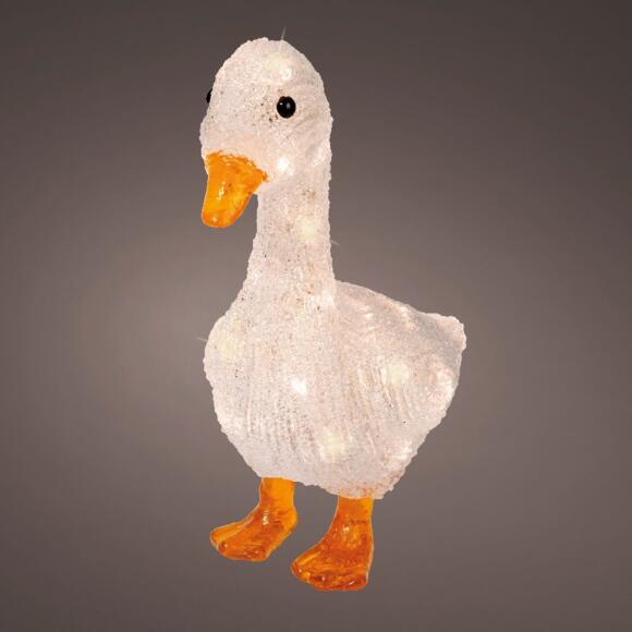Canard à piles lumineux blanc chaud 30 LED 3