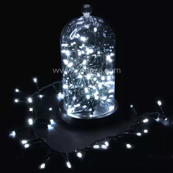 Luces de Navidad Lujo 8 m Blanco frío 400 LED 3