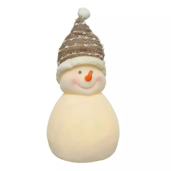 Muñeco de nieve luminos Andrea Blanco cálido 4 LED 3