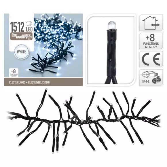 Luces de Navidad Boa 11 m Blanco frío 1512 LED 3