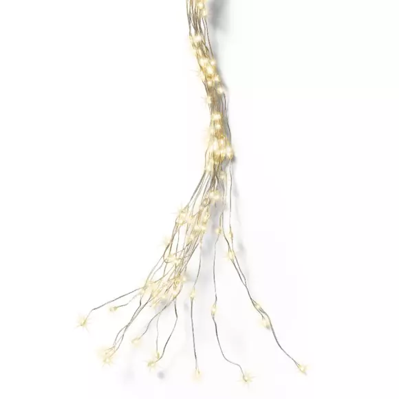 Cortina de luces para árbol Flashing light alto 2,10 cm Blanco cálido 672 LED 8