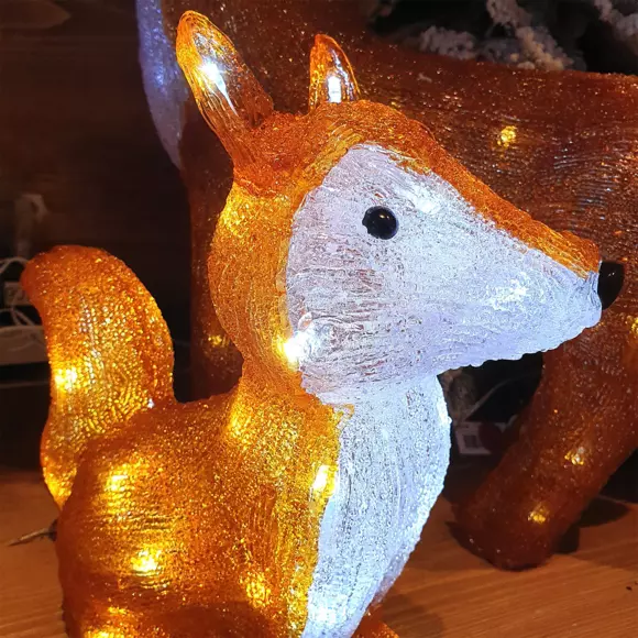 Zorro luminoso con pilas Martin Blanco frío 30 LED 2