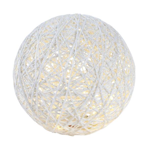 palla di neve a pile con luci Bianco caldo 30 LED 2
