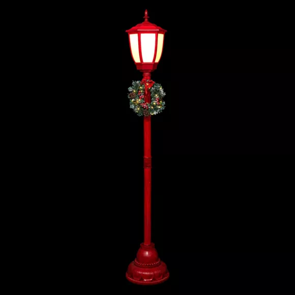 Farol iluminado  Cofre de velas de pino