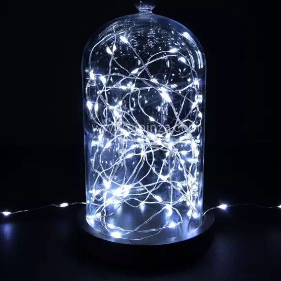 Luces de Navidad Micro LED Minutero 3,95 m Blanco frío 80 LED Silverwire 2