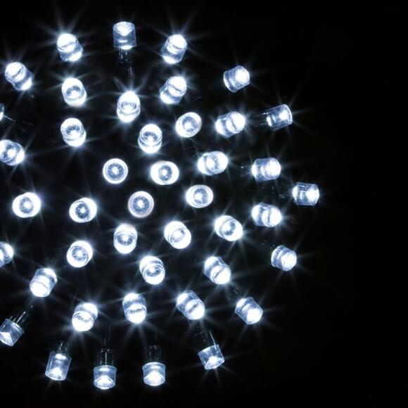 Lichterkette mit Timer 10 m Kaltweiß 100 LEDs CV 3