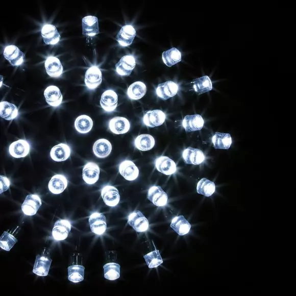 Guirlande lumineuse Timer 10 m Blanc froid 100 LED CV 3