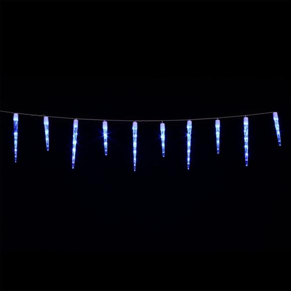 Estalactitas de luces 1,40 m Cubitos de hielo Azul 63 LED 3