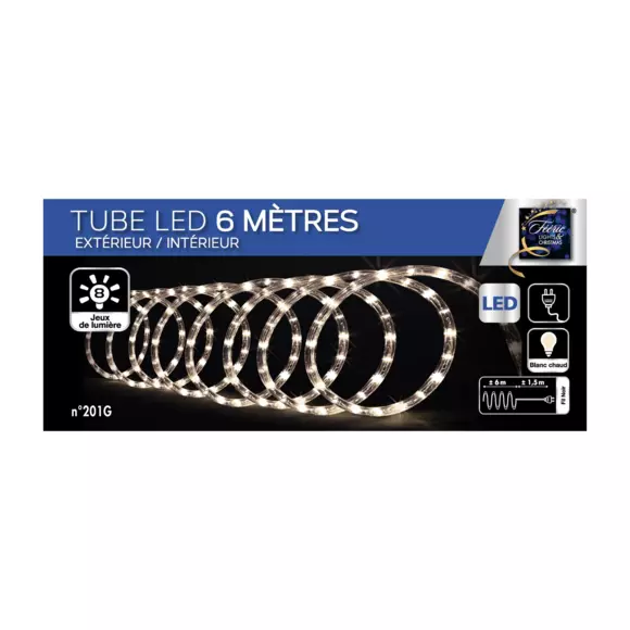 Tubo luminoso 6 m Blanco cálido 108 LED 3