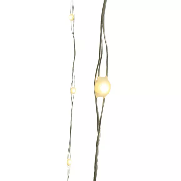 Luces de Navidad Durawise 4,95 m Blanco cálido 100 Micro LED CA 2